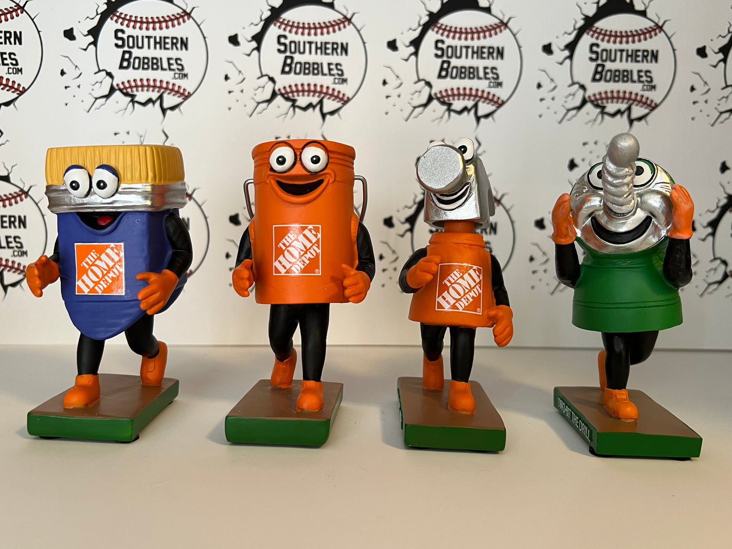 Home Depot Tools Series bobblehead set of 4 Kids SGA 2023