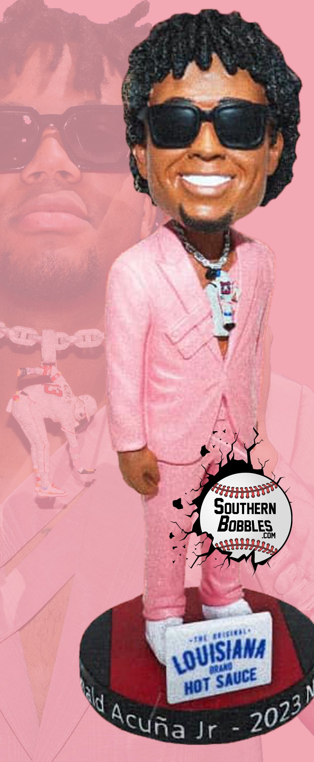 Ronald Acuña Jr. 2023 Pink All-star BobbleHead 6/22/2024