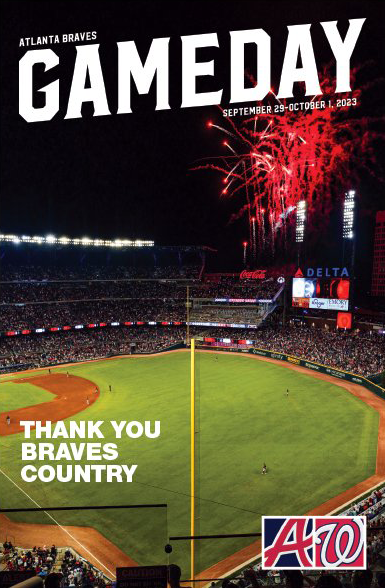 Atlanta Braves 2023 Game Day Programs