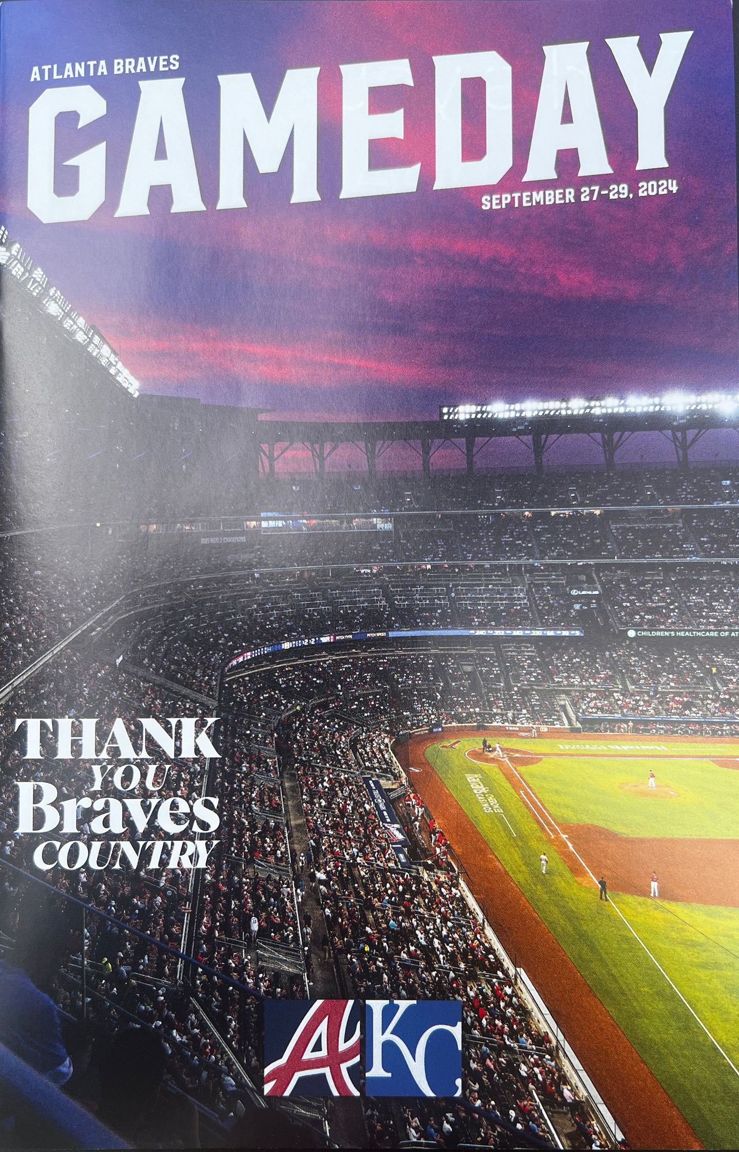 Atlanta Braves 2024 Game Day Programs