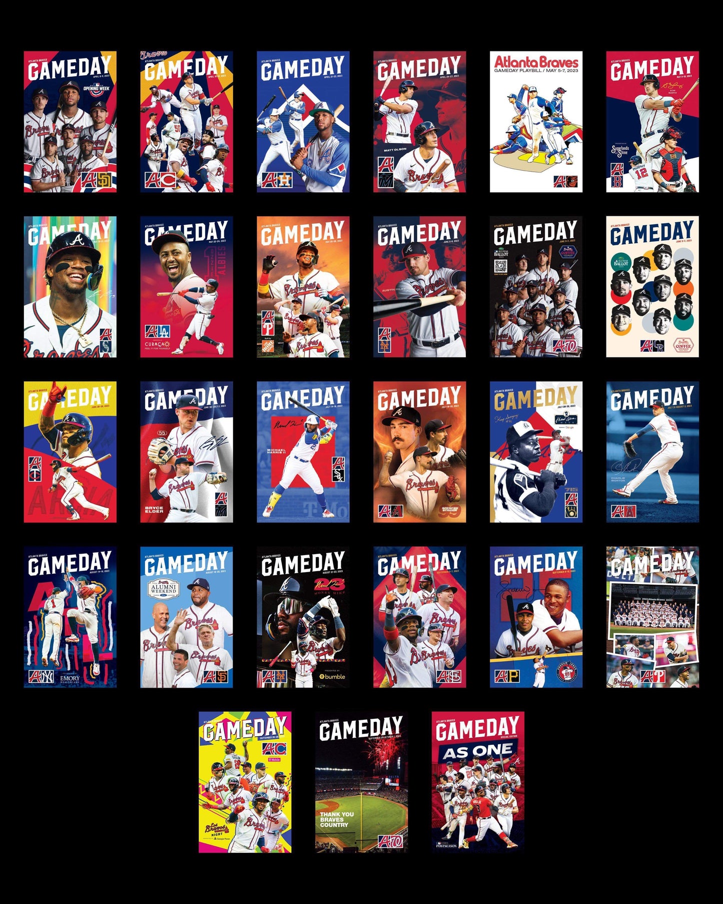 Atlanta Braves 2023 Game Day Programs