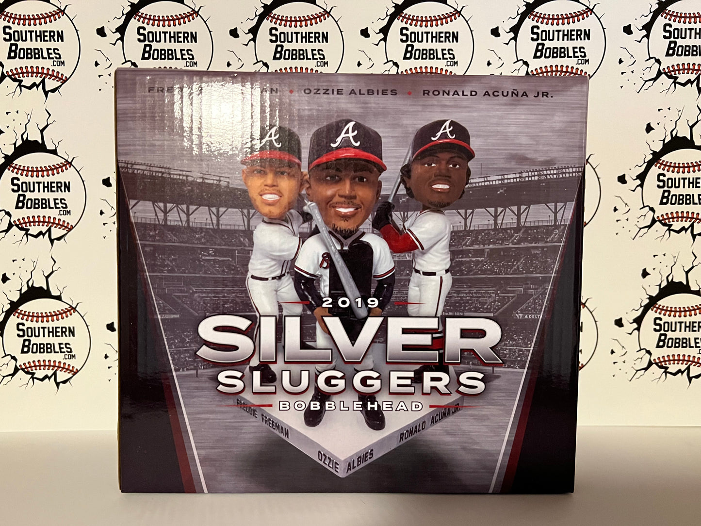 Atlanta Braves 2019 Silver Sluggers Bobblehead Acuna, Albies, Freeman SGA